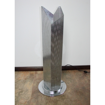 Chromowana lampa vintage 62 cm